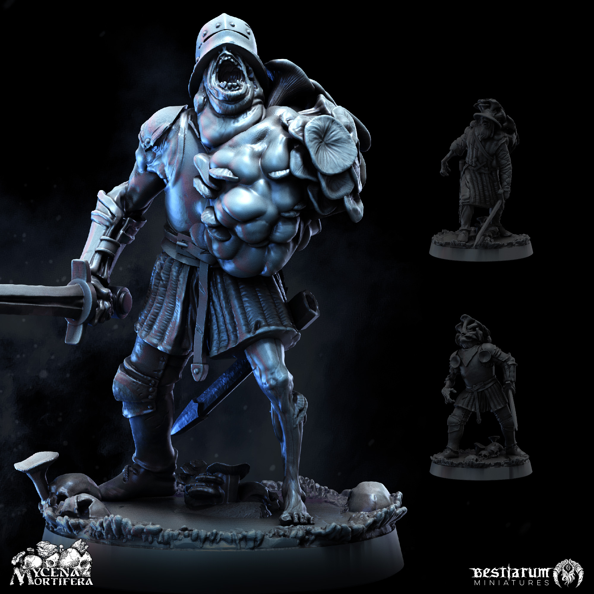 Fungal Thrall Soldiers x3 | Mycena Mortifera | Undead